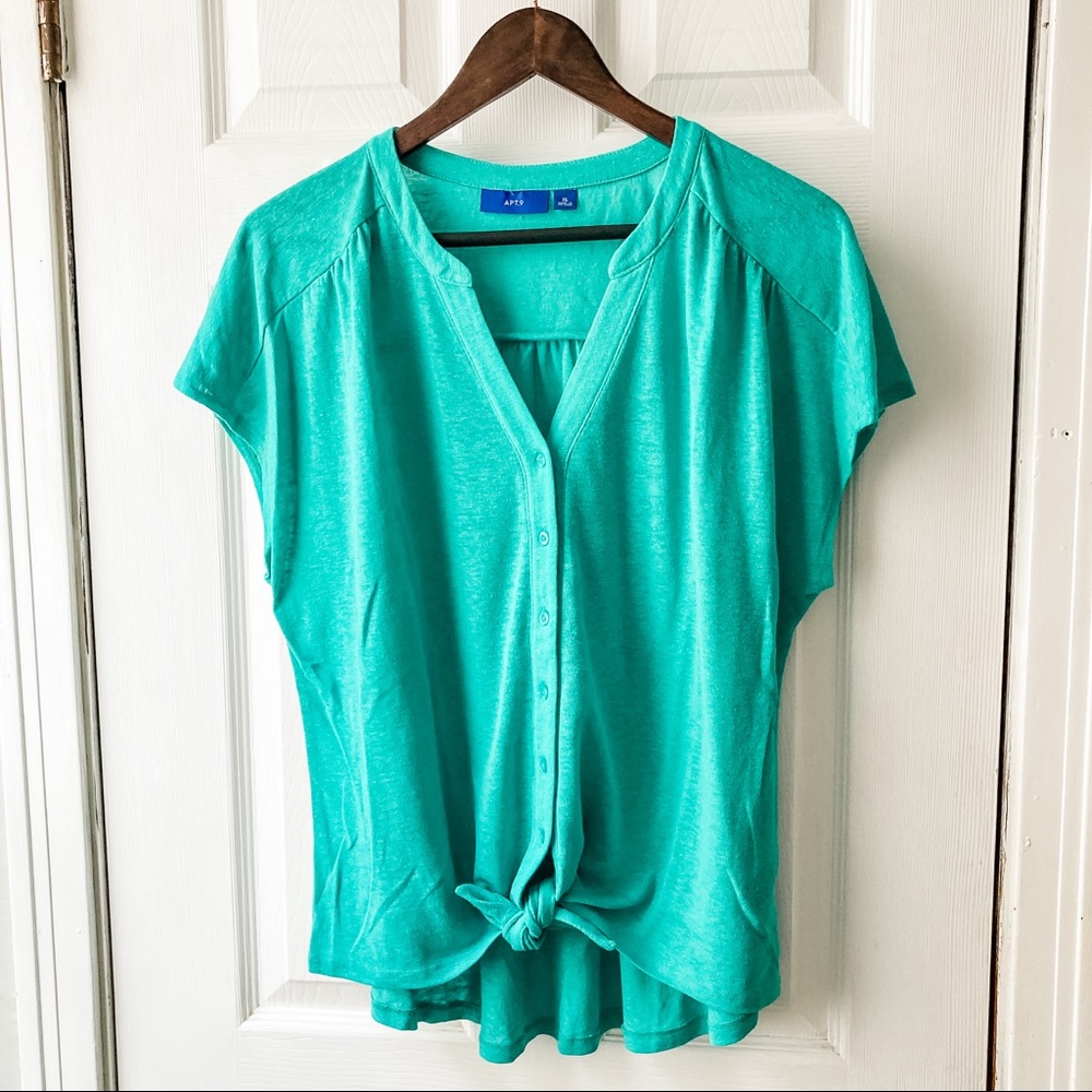 {Apt. 9} Tie Front Top